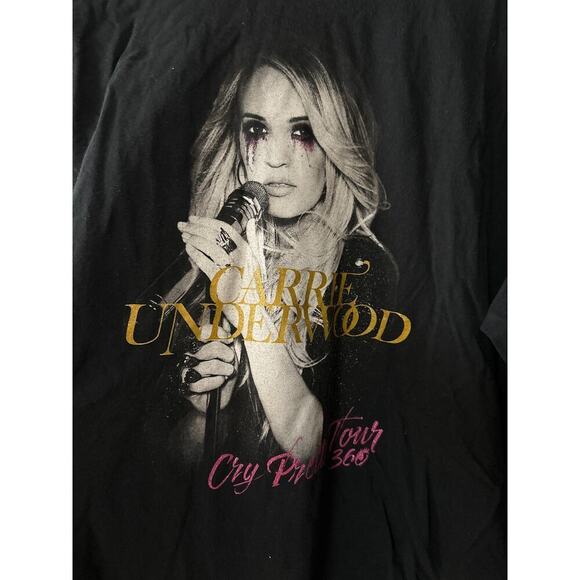 Adult Size XXl Carrie Underwood Long Sleeve T-shirt The Cry Pretty Tour 360 - Picture 2 of 7